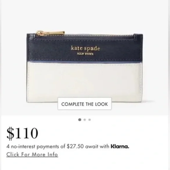 Kate Spade Morgan Colorblock Slim Wallet- NWOT