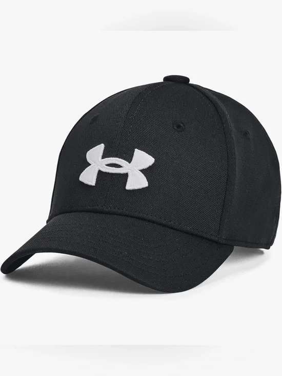 Under Armour Kids Black Cap Hat with White Logo