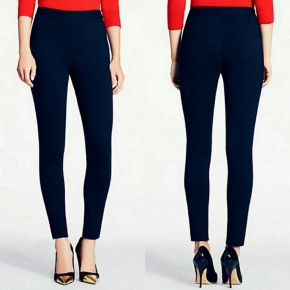 Kate Spade New York EDIE Pants Black WOMEN 4‎ Zipper CIGARETTE SKINNY ANKLE