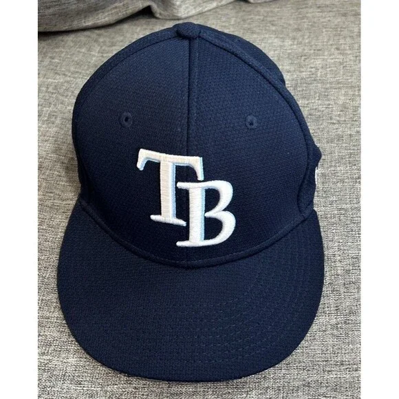 OC Sports Tampa Bay Rays Hat Flat Bill OC Sports Adjustable Blue YOUTH ONE SIZE