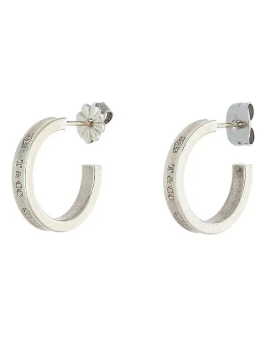 Tiffany & Co Silver Hoop Earrings