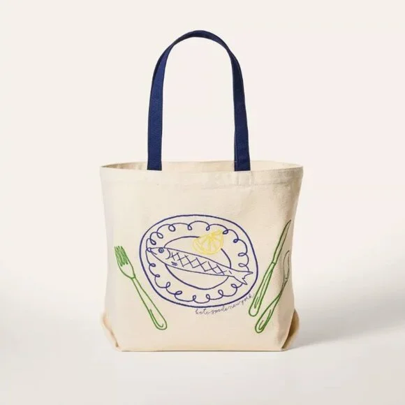NWT Fish Embroidered Canvas Tote Bag - kate spade new york x Target