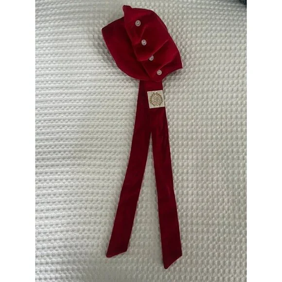 Beaufort Bonnet Co Red Velvet Hat XS