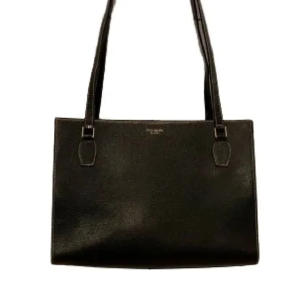 Kate Spade Wellesley Quinn Medium Shoulder Tote in Black Pebbled Leather