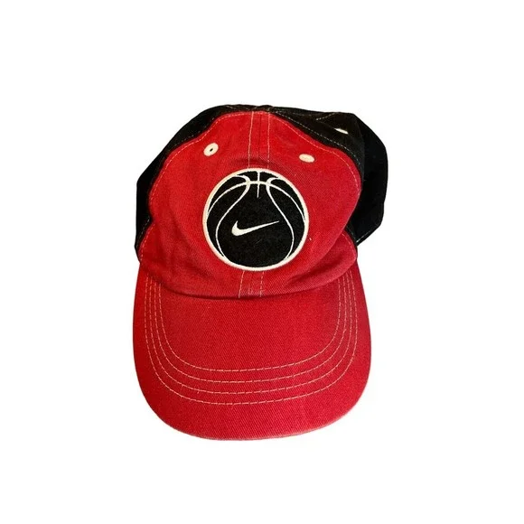 Nike Boys' Cotton Baseball Cap - Black & Red  Sizes 0-24 Months, Boys