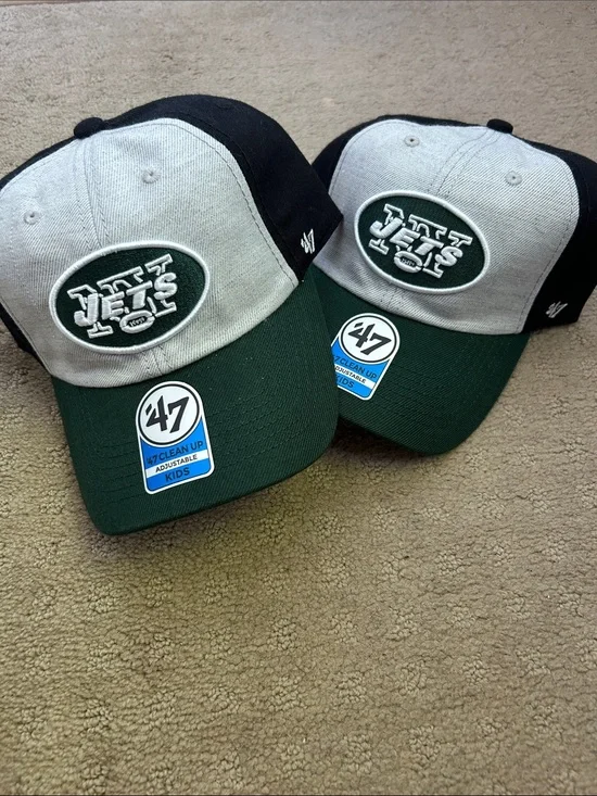 47 Kids New York Jets Two-Tone Gray, Green & Black Cap