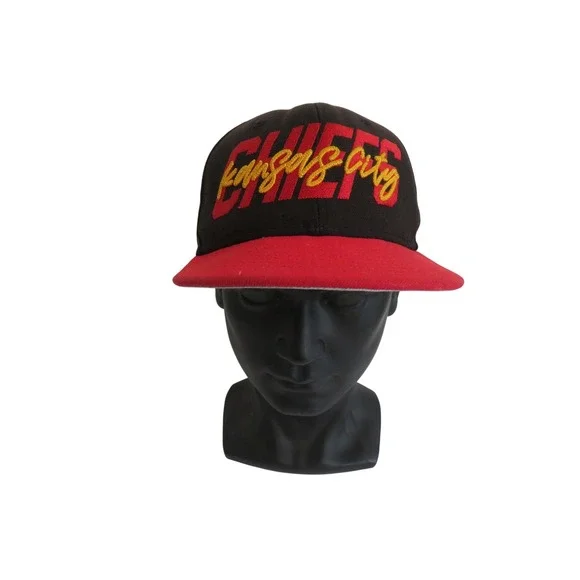 NFL 9FIFTY NewERA Kansas City Chiefs Snapback Ball Cap Hat Youth Black Red‎