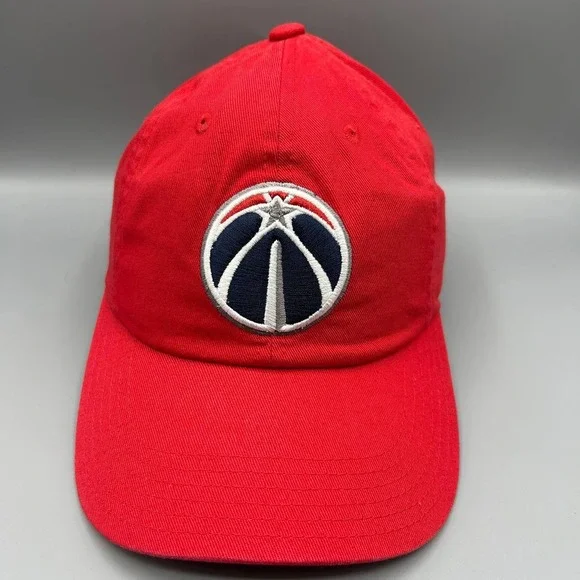 Washington Wizards Hat Youth Red Embroidered NBA Strap Back‎ Cap Cotton New