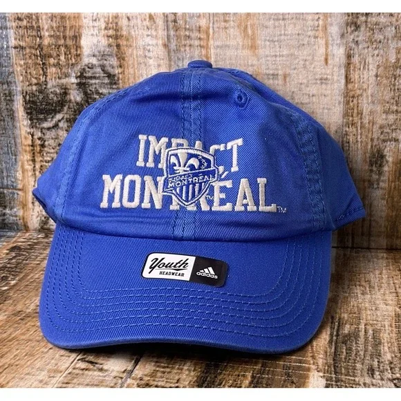MLS Montreal Impact Boys YOUTH Fitted Adidas Hat NEW