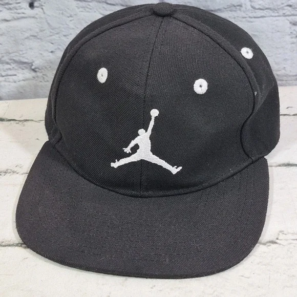 Nike Air‎ Jordan Jumpman Youth Retro Snapback HAT Black Snapback Embroidered