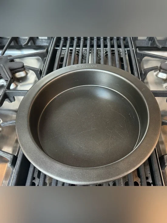 KitchenAid Carbon Steel 11” Cake Pan Nonstick Black (one)