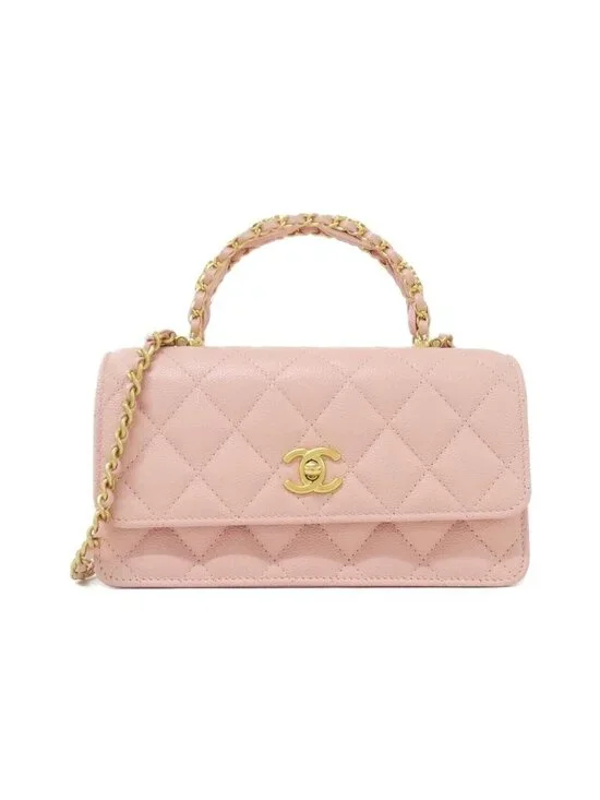 Chanel Chain Clutch Pink