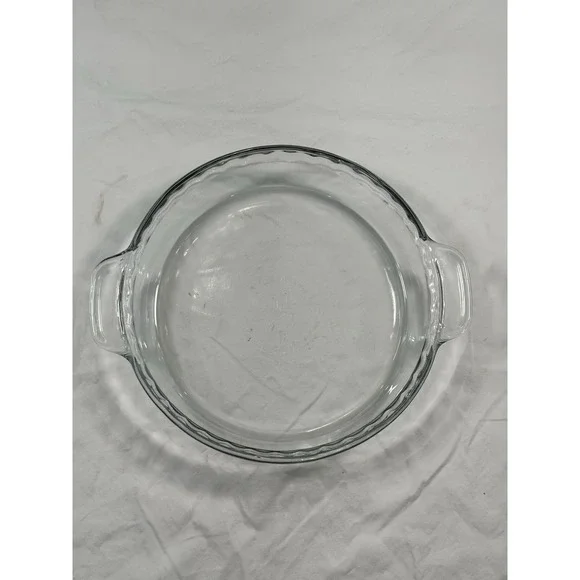 ANCHOR HOCKING Clear Glass Fluted 9.5