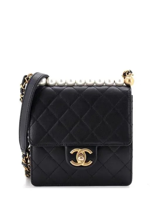 Chanel Chic Pearls Flap Bag Quilted #277134C29B