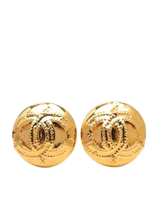Chanel Cc Logo Clip-On Earrings Metal #287910C66B