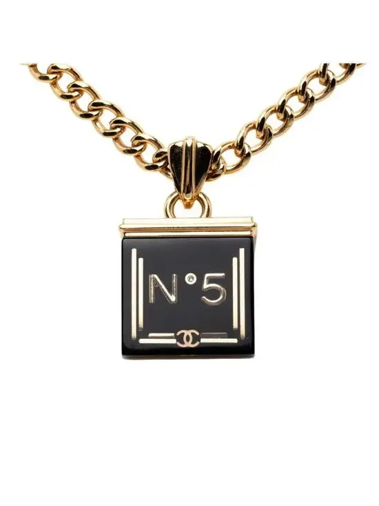 Chanel Cc Logo Chain Pendant Necklace #287911C10B