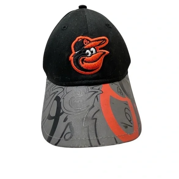 New Era Youth Baltimore‎ Orioles Adjustable Cap Black & Orange MLB Hat