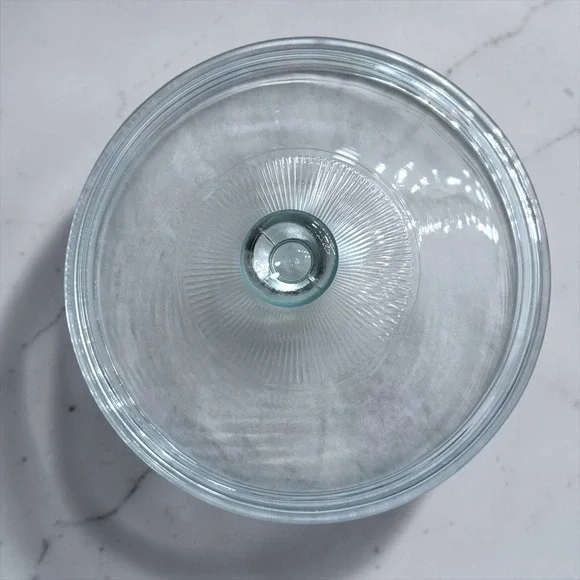 Vintage 33 Pyrex 623C.A‎ Clear Glass Lid Sunburst Ribbed Replacement