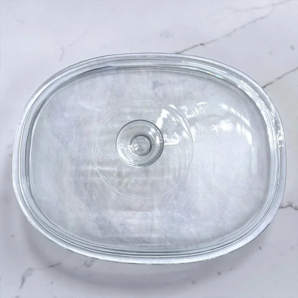 28 Pyrex F-14 C.A Clear Oval Glass Lid‎ for 1.5 Qt Casserole or Divided Dish
