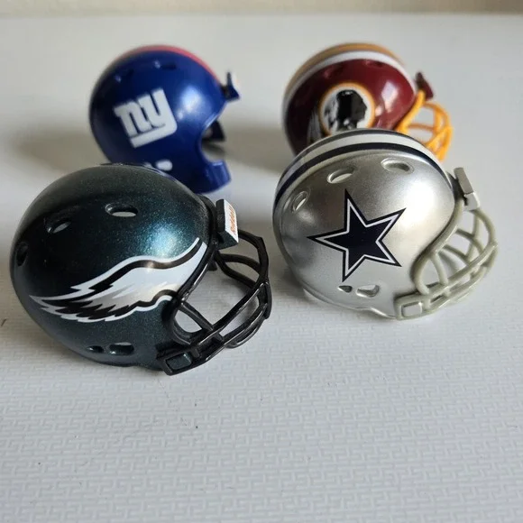 4 NFL Riddell Pocket Pro Helmet Lot NFC‎ East Mini Football Vintage 1.5