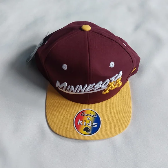 Zephyr Youth Maroon and Yellow Kids Cap‎