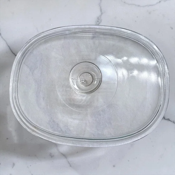 13‎ Pyrex DC1.5C-A Clear Glass Oval Casserole Replacement Lid Vintage USA Made