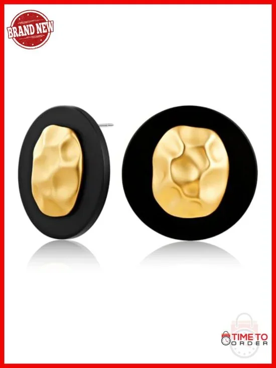 Hypoallergenic White Gold Plated Stud Earrings with 925 Silver Posts