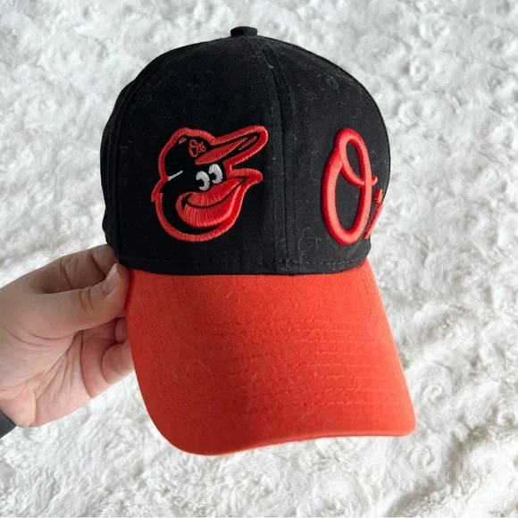Baltimore Orioles Hat Cap Youth OS Black Bird Baseball Maryland MLB New Era Logo