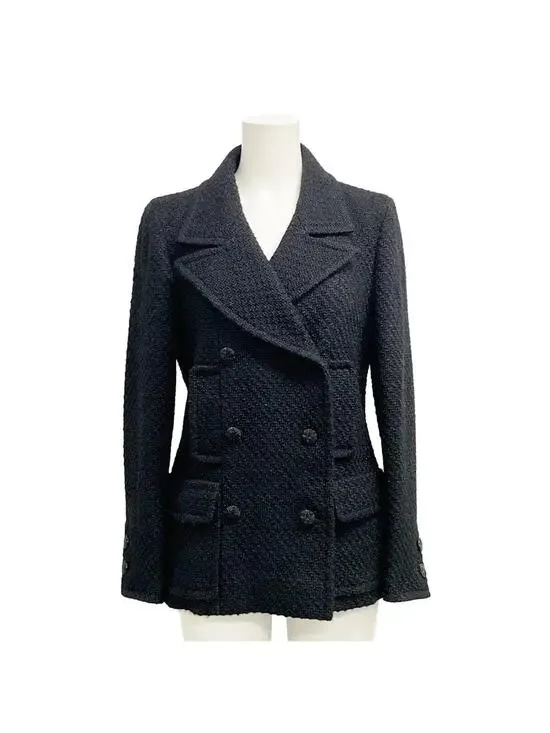 Chanel Black Outer Fabric] Wool Nylon #289516C14B