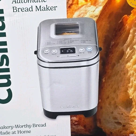 Cuisinart CBK-110NAS Automatic Programmable Bread Machine, 12 Settings, Silver