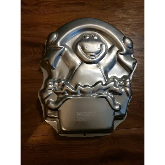 Vintage Wilton Barney Happy Birthday Banner Cake Pan 1998 2105-3450 KG
