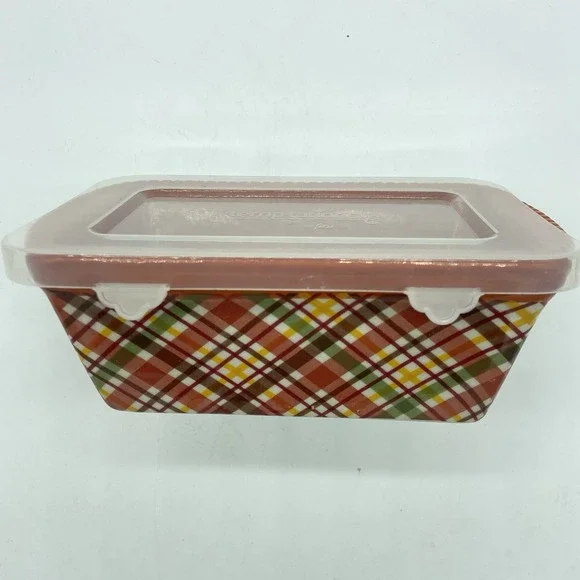 Temp-Tations By Tara 12 Ounce Mini Loaf Dish‎ Autumn Fall Thanksgiving Farmhouse