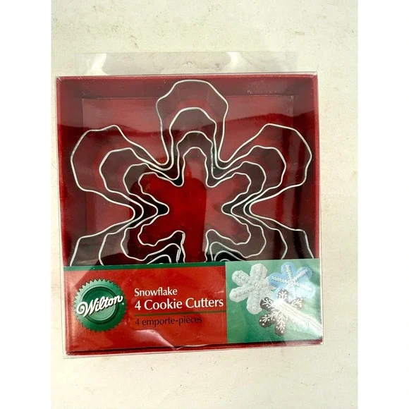 Vintage Wilton Snowflake Cookie‎ Cutters Set of 4