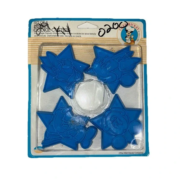Disney Cookie Cutters Set‎ Mickey Minnie Mouse Goofy Donald Duck Vintage NEW