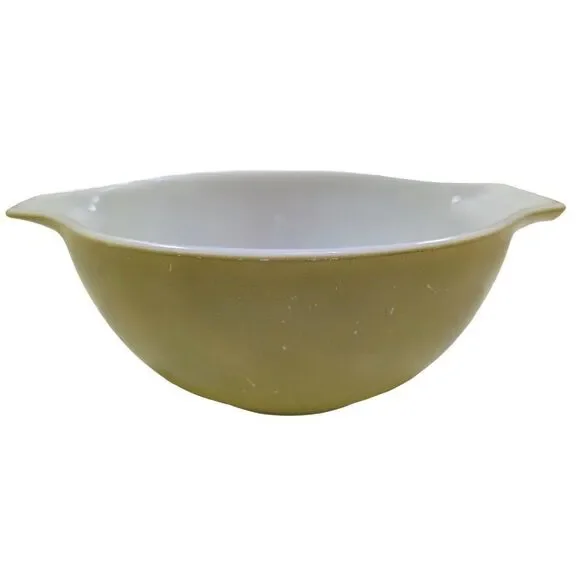 Vintage Pyrex Avocado Green Cinderella Mixing Bowl #441 1.5 Pt 7