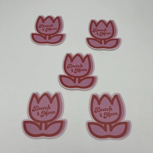 Dutch Bros Sticker  May 2025‎  Dutch Mom Flower Lot of 5