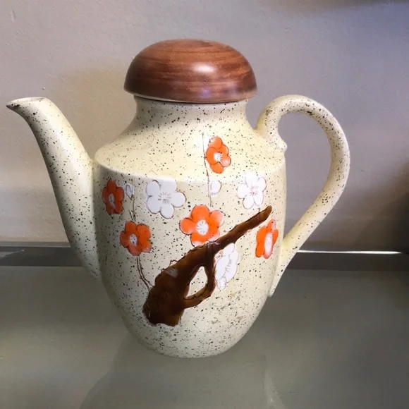 Vintage 1960's‎ MCM Pottery Tea Pot