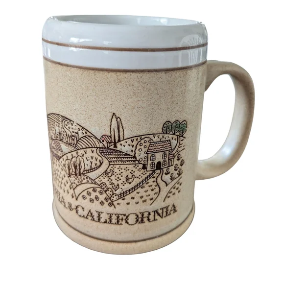 Vintage Karol Western California Landscape Tea‎ Mug CA