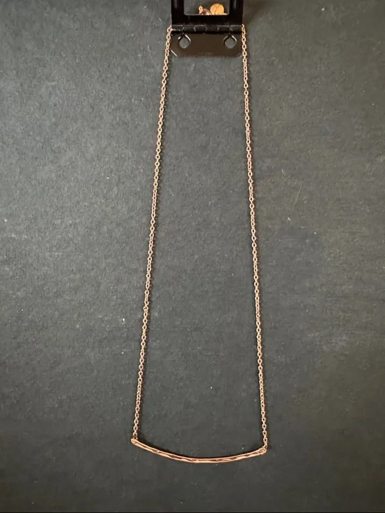 Gorjana Rose Gold Taner Bar Necklace
