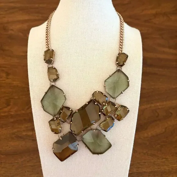 Madewell | Chunky Jewel Statement Necklace | 18” Adjustable