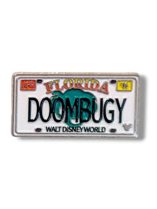Haunted Mansion Disney Pin: Doom Buggy License Plate