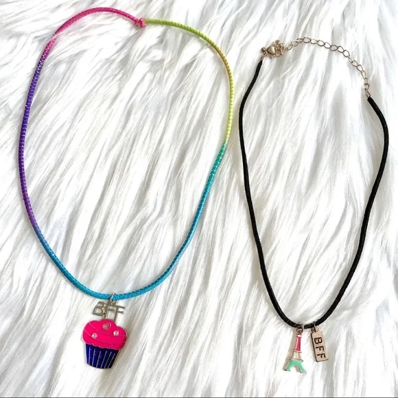 Girls' Best Friends Forever BFF Necklace Set of Two
