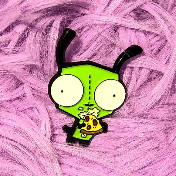 Quirky Green and Black Alien Jewelry Accessory invader Zim Y2K