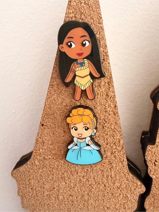 Disney Princess Enamel Pins — Cinderella and Pocahontas