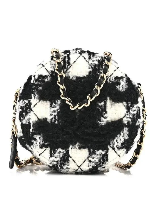 Chanel Wool Tweed Lambskin Quilted #256934C19B