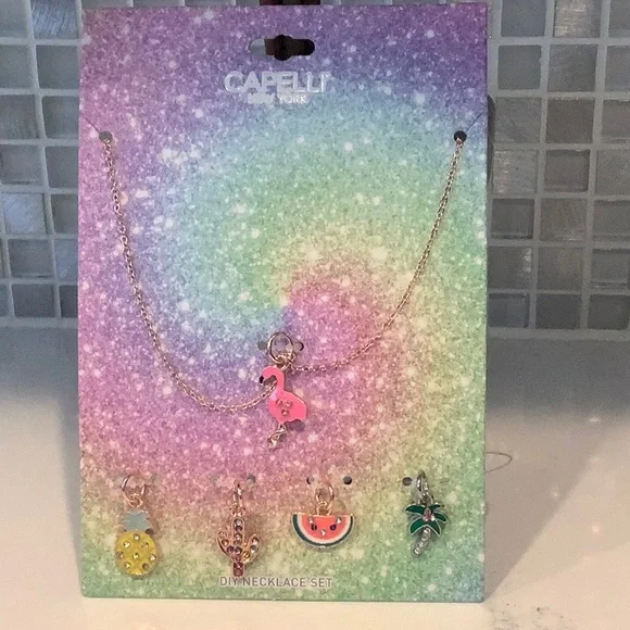 CAPELLI OF NY (C) Kids Multi-Charm Pendant Necklac