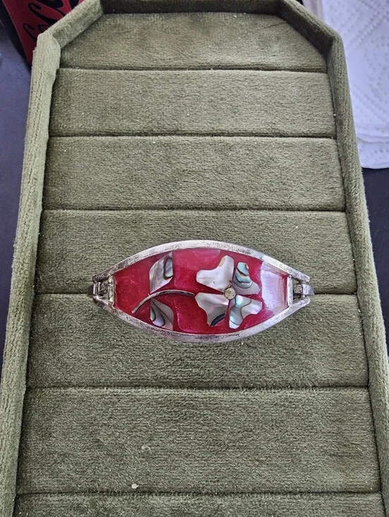 Vintage Child Size Alpaca Mexico Silver Bracelet