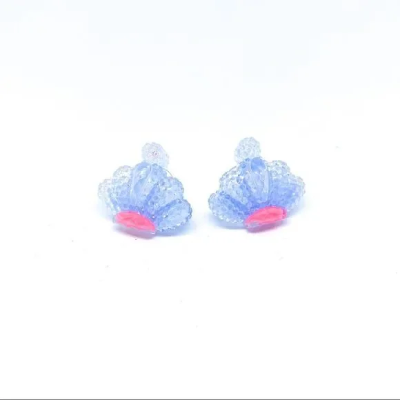 NWT Lavender Seashell Crown s925 Silver Earring