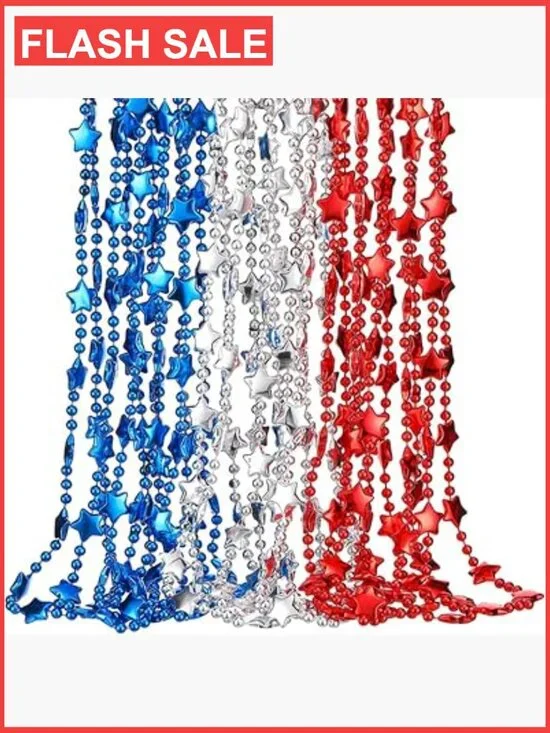 21-Piece Star Bead Necklace Set Party Favors
