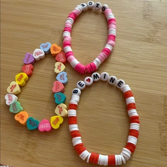 Colorful Beaded Kids Bracelet Set